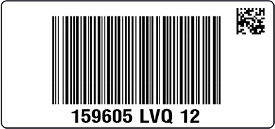QVC UK Sample Unit Label